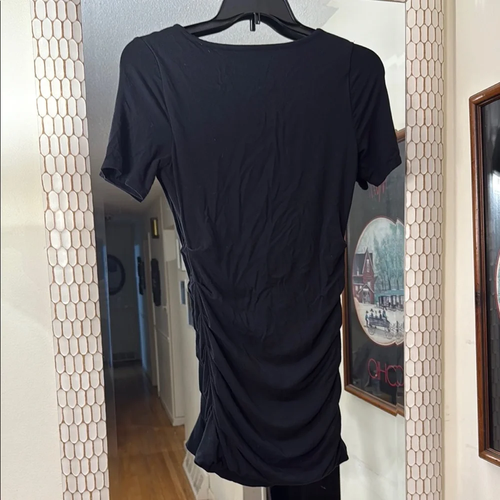 Lysse Black Ruched Short Sleeve T-Shirt - Picture 3 of 3
